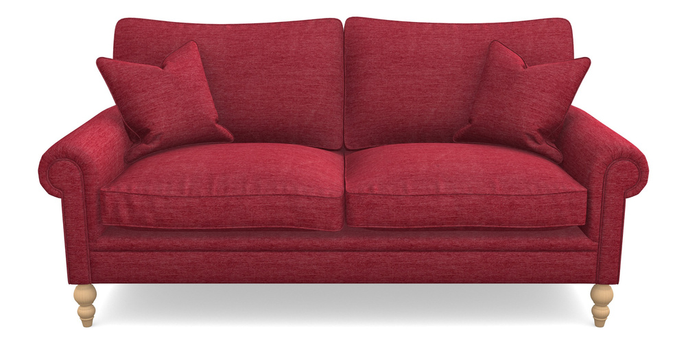 Product photograph of Aldingbourne 3 Seater Sofa In Textured Velvet - Firebrick from Sofas and Stuff Limited