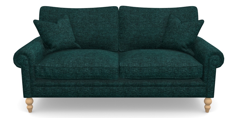 Product photograph of Aldingbourne 3 Seater Sofa In Textured Velvet - Viridian from Sofas and Stuff Limited