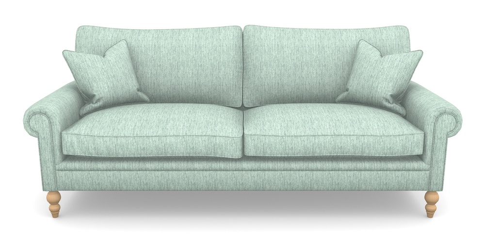 Product photograph of Aldingbourne 4 Seater Sofa In Aqua Clean Tenby - Duck Egg from Sofas and Stuff Limited