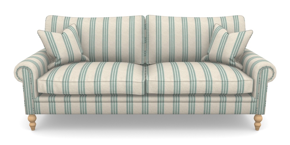 Product photograph of Aldingbourne 4 Seater Sofa In Cloth 18 Stripes - Bengal - Basil from Sofas and Stuff Limited