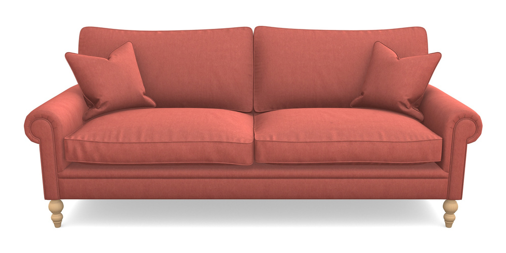 Product photograph of Aldingbourne 4 Seater Sofa In Clever Tough And Eco Velvet - Damson from Sofas and Stuff Limited