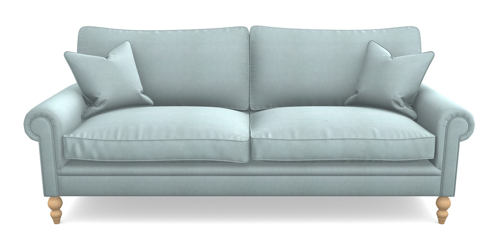 Product photograph of Aldingbourne 4 Seater Sofa In Clever Tough And Eco Velvet - Mineral from Sofas and Stuff Limited