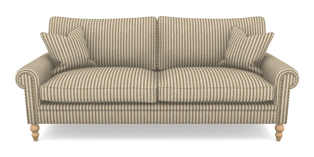 Product photograph of Aldingbourne 4 Seater Sofa In Cloth 22 - Pinstripe - Fallen Leaf from Sofas and Stuff Limited