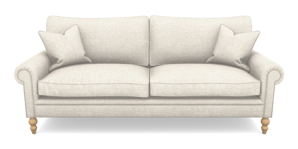 Product photograph of Aldingbourne 4 Seater Sofa In Dundee Herringbone - Linen from Sofas and Stuff Limited