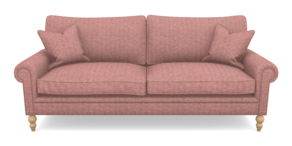 Product photograph of Aldingbourne 4 Seater Sofa In Dundee Herringbone - Rose from Sofas and Stuff Limited