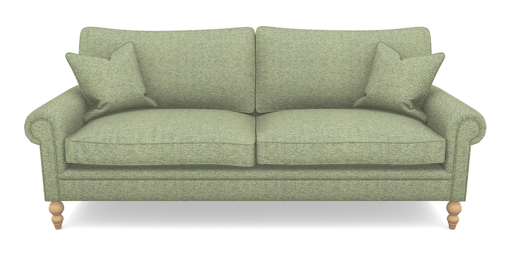 Product photograph of Aldingbourne 4 Seater Sofa In Dundee Herringbone - Sage from Sofas and Stuff Limited
