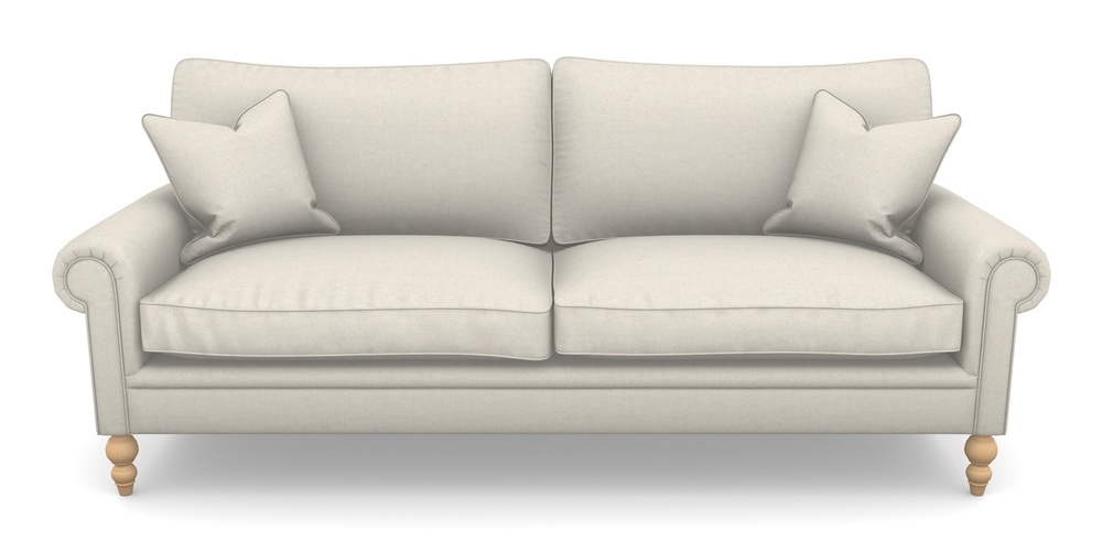 Product photograph of Aldingbourne 4 Seater Sofa In Easy Clean Plain - Chalk from Sofas and Stuff Limited