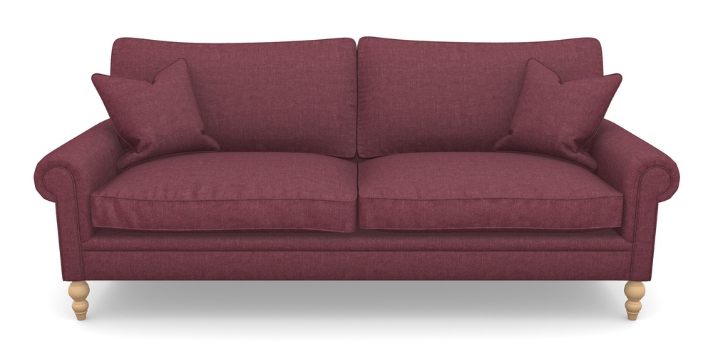 Product photograph of Aldingbourne 4 Seater Sofa In Easy Clean Plain - Chianti from Sofas and Stuff Limited