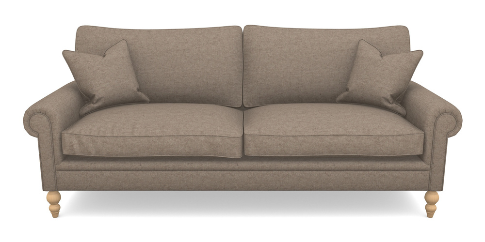 Product photograph of Aldingbourne 4 Seater Sofa In Easy Clean Plain - Camel from Sofas and Stuff Limited