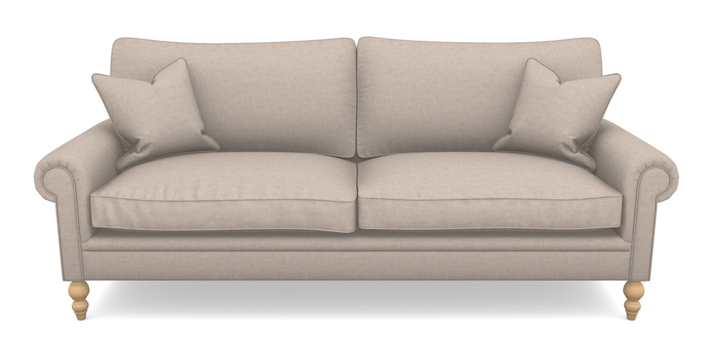 Product photograph of Aldingbourne 4 Seater Sofa In Easy Clean Plain - Cream from Sofas and Stuff Limited