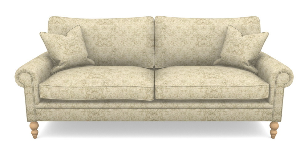 Product photograph of Aldingbourne 4 Seater Sofa In Grace Linen - Olive from Sofas and Stuff Limited