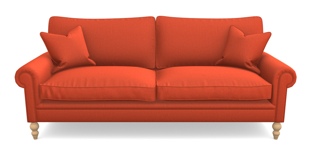 Product photograph of Aldingbourne 4 Seater Sofa In House Velvet - Terracotta from Sofas and Stuff Limited