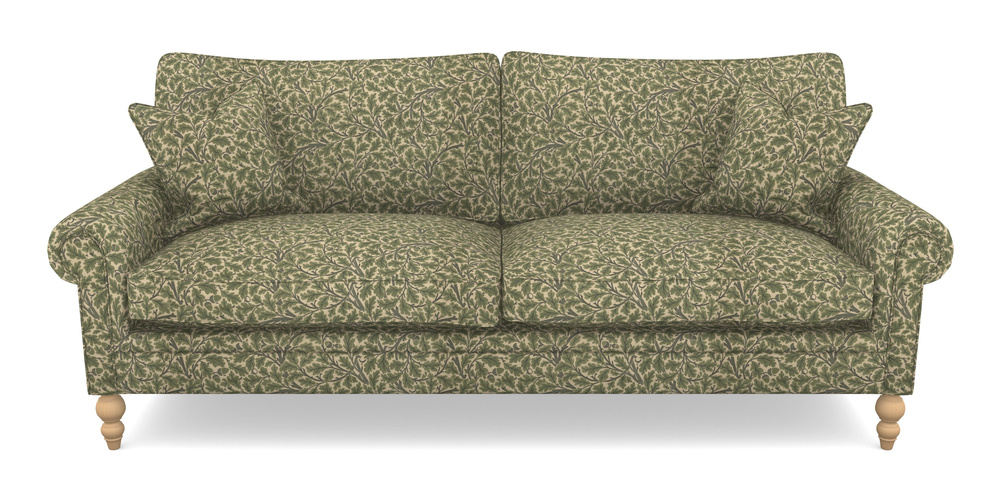 Product photograph of Aldingbourne 4 Seater Sofa In V A Drawn From Nature Collection - Oak Tree - Light Green from Sofas and Stuff Limited