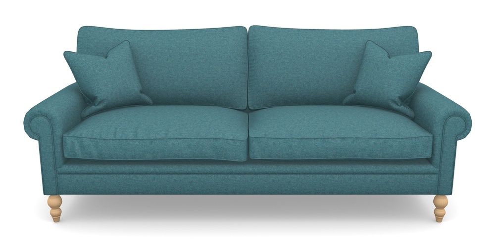 Product photograph of Aldingbourne 4 Seater Sofa In Soft Wool - Cerulean from Sofas and Stuff Limited