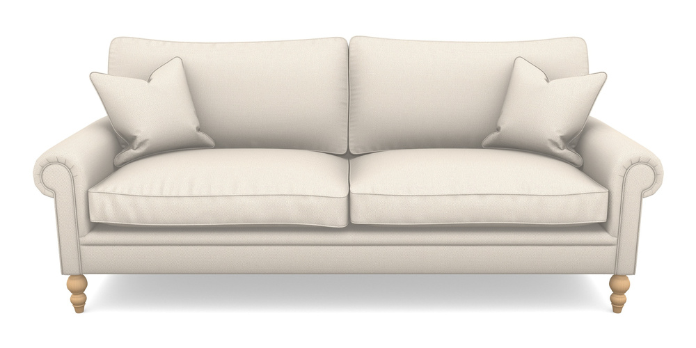 Product photograph of Aldingbourne 4 Seater Sofa In Two Tone Plain - Calico from Sofas and Stuff Limited