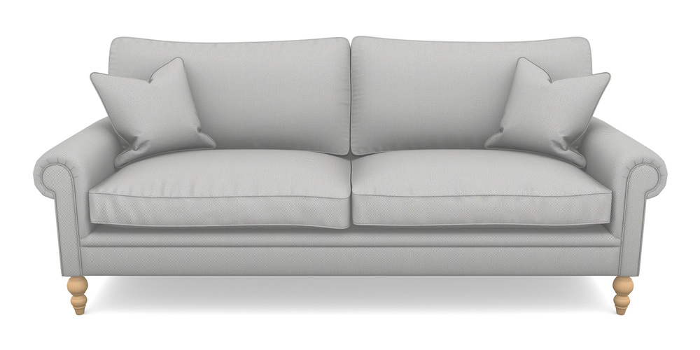Product photograph of Aldingbourne 4 Seater Sofa In Two Tone Plain - Grey from Sofas and Stuff Limited