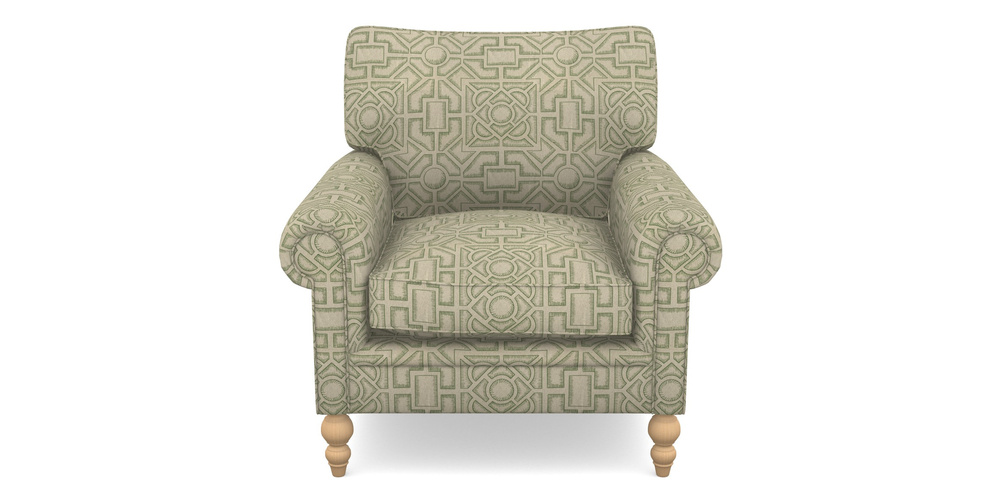 Product photograph of Aldingbourne Chair In Rhs Collection - Large Knot Garden Linen - Green from Sofas and Stuff Limited