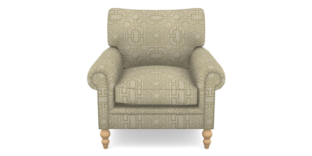 Product photograph of Aldingbourne Chair In Rhs Collection - Large Knot Garden Linen - Olive from Sofas and Stuff Limited