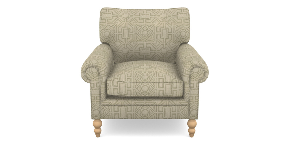 Product photograph of Aldingbourne Chair In Rhs Collection - Large Knot Garden Linen - Pistachio from Sofas and Stuff Limited