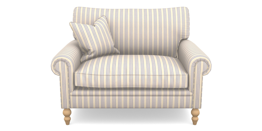 Product photograph of Aldingbourne Snuggler In Cloth 22 - Racing Stripes Ayr - Blueberry from Sofas and Stuff Limited