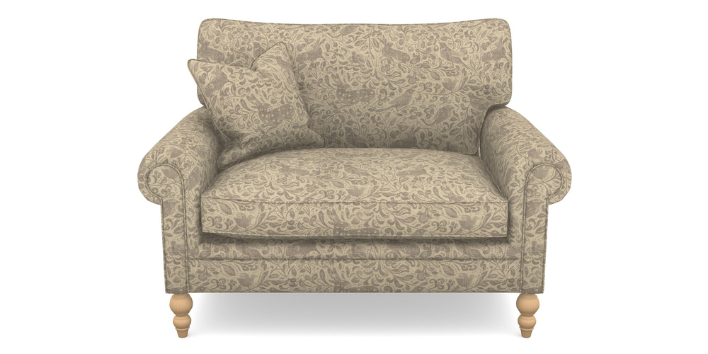 Product photograph of Aldingbourne Snuggler In V A Drawn From Nature - Bird And Rabbit - Grey from Sofas and Stuff Limited