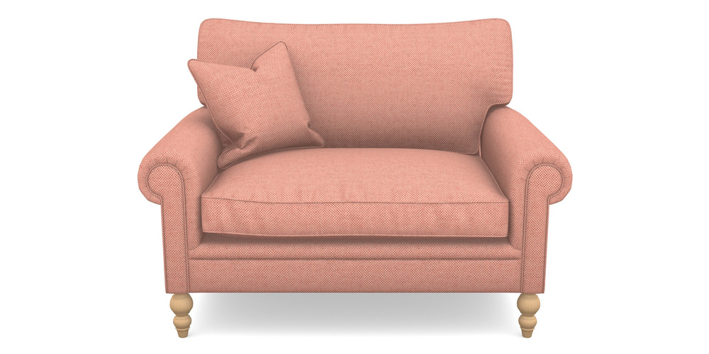 Product photograph of Aldingbourne Snuggler In Basket Weave - Peony from Sofas and Stuff Limited