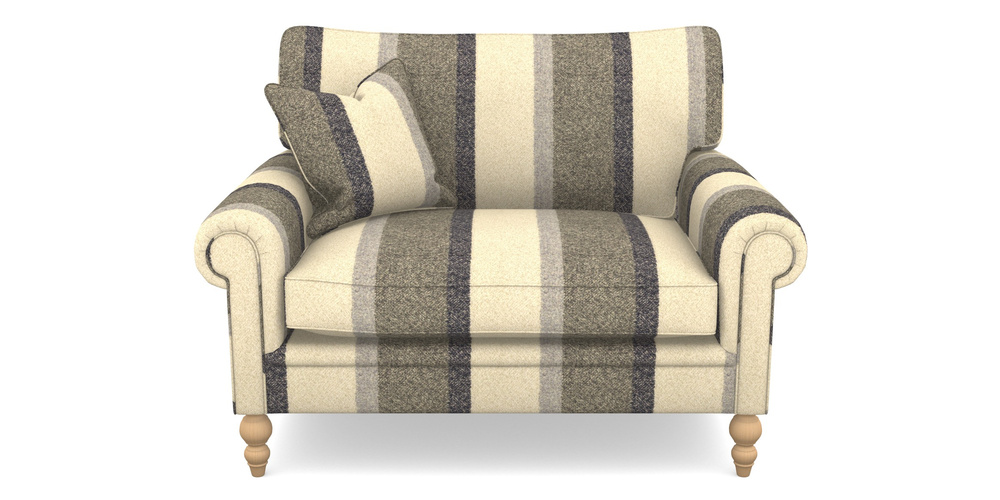 Product photograph of Aldingbourne Snuggler In Cloth 22 Weaves - Cedar Breaks - Chalk from Sofas and Stuff Limited