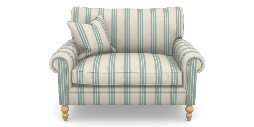 Product photograph of Aldingbourne Snuggler In Cloth 18 Stripes - Bengal - Basil from Sofas and Stuff Limited