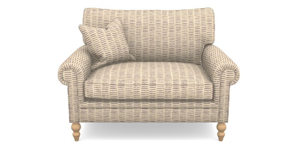 Product photograph of Aldingbourne Snuggler In Cloth 18 - Daub - Berry from Sofas and Stuff Limited