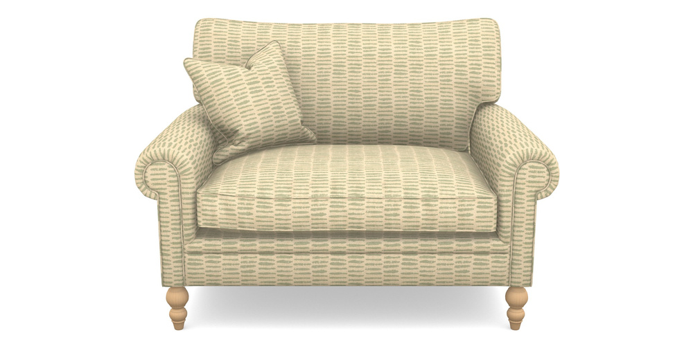 Product photograph of Aldingbourne Snuggler In Cloth 18 - Daub - Fennel from Sofas and Stuff Limited