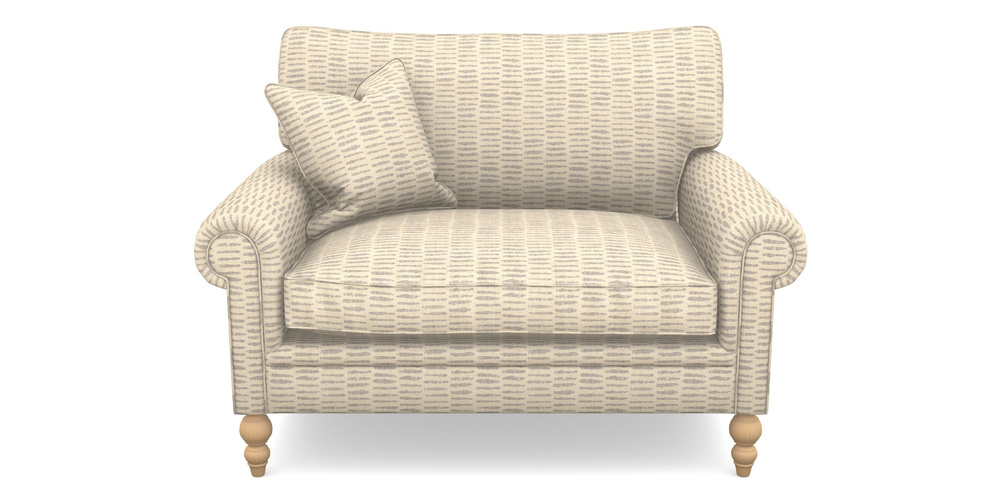 Product photograph of Aldingbourne Snuggler In Cloth 18 - Daub - Lavender from Sofas and Stuff Limited