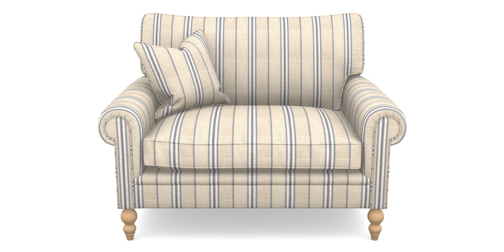 Product photograph of Aldingbourne Snuggler In Cloth 18 Stripes - Regimental - Indigo from Sofas and Stuff Limited