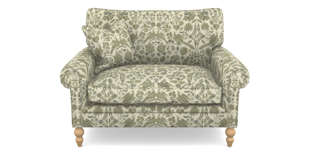 Product photograph of Aldingbourne Snuggler In V A Brompton Collection - Coromandel - Basil from Sofas and Stuff Limited