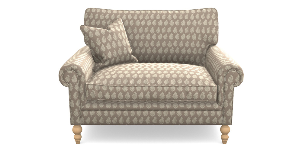 Product photograph of Aldingbourne Snuggler In Cloth 21 - Oak Leaf - Beech from Sofas and Stuff Limited