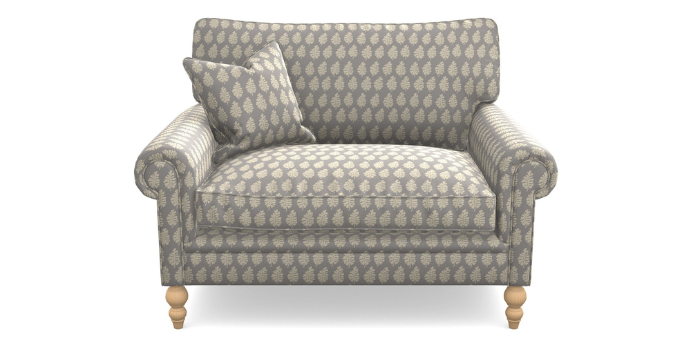 Product photograph of Aldingbourne Snuggler In Cloth 21 - Oak Leaf - Magnesium from Sofas and Stuff Limited