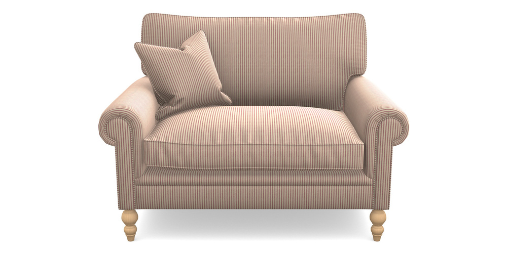 Product photograph of Aldingbourne Snuggler In Cloth 21 - Simple Stripe - Cassis from Sofas and Stuff Limited