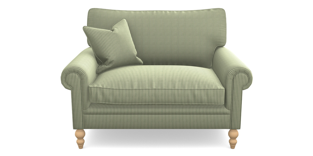 Product photograph of Aldingbourne Snuggler In Cloth 21 - Simple Stripe - Forest from Sofas and Stuff Limited