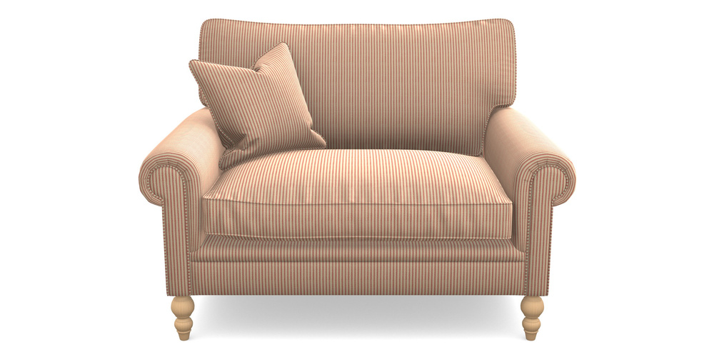 Product photograph of Aldingbourne Snuggler In Cloth 21 - Simple Stripe - Ginger Snap from Sofas and Stuff Limited