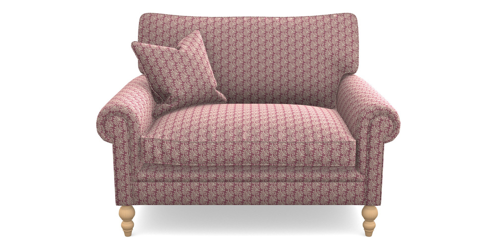 Product photograph of Aldingbourne Snuggler In Cloth 21 - Spring Twig - Cassis from Sofas and Stuff Limited