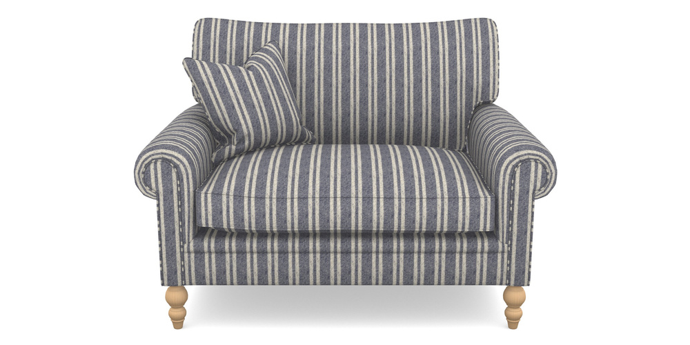 Product photograph of Aldingbourne Snuggler In Cloth 22 - Barcode - Deep Water from Sofas and Stuff Limited