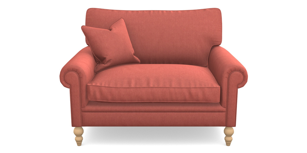 Product photograph of Aldingbourne Snuggler In Clever Tough And Eco Velvet - Damson from Sofas and Stuff Limited