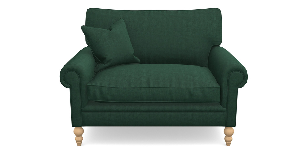 Product photograph of Aldingbourne Snuggler In Clever Tough And Eco Velvet - Pine from Sofas and Stuff Limited