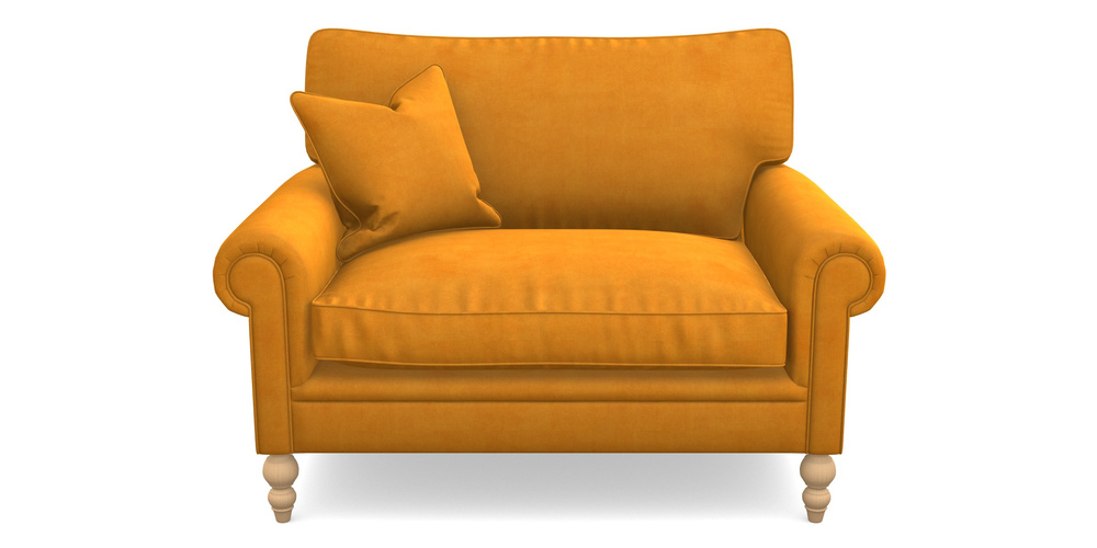 Product photograph of Aldingbourne Snuggler In Clever Tough And Eco Velvet - Spice from Sofas and Stuff Limited