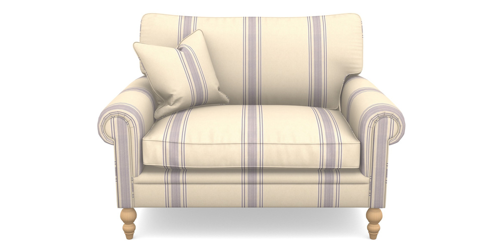 Product photograph of Aldingbourne Snuggler In Cloth 22 - Racing Stripes Cheltenham - Blueberry from Sofas and Stuff Limited