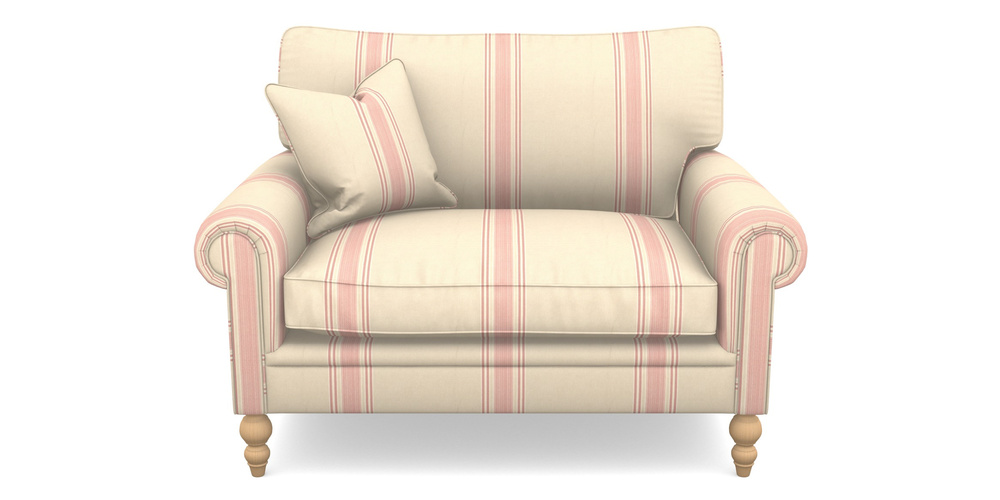 Product photograph of Aldingbourne Snuggler In Cloth 22 - Racing Stripes Cheltenham - Cherry from Sofas and Stuff Limited