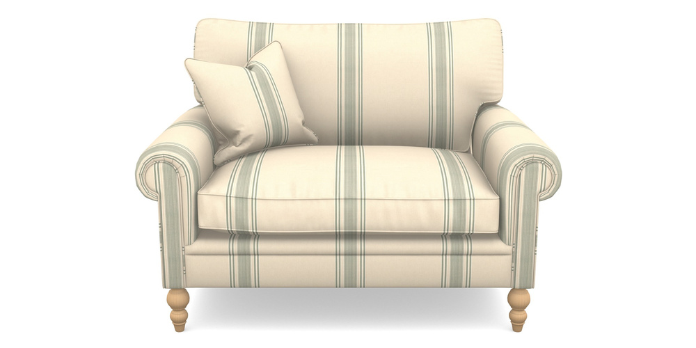 Product photograph of Aldingbourne Snuggler In Cloth 22 - Racing Stripes Cheltenham - Mint from Sofas and Stuff Limited