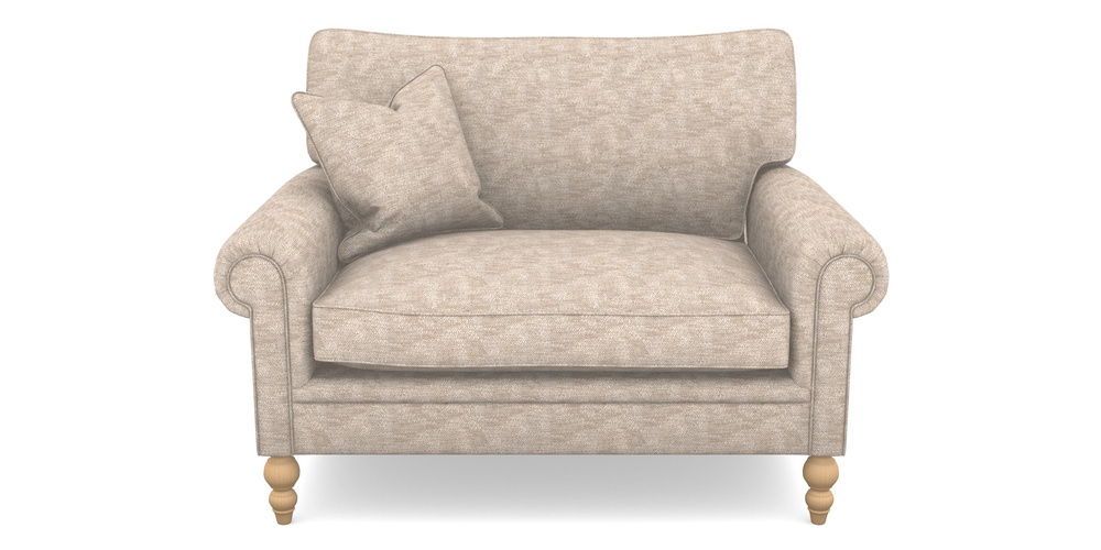 Product photograph of Aldingbourne Snuggler In Cloth 20 - Design 4 - Natural Slub from Sofas and Stuff Limited