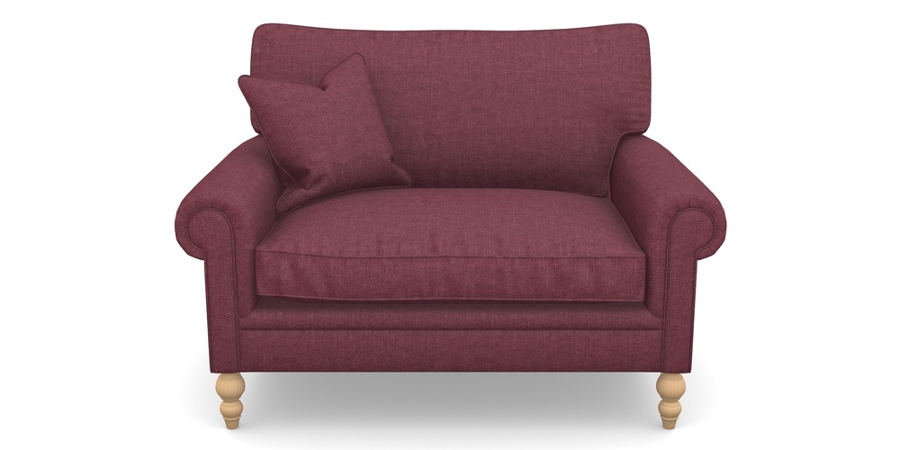 Product photograph of Aldingbourne Snuggler In Easy Clean Plain - Chianti from Sofas and Stuff Limited