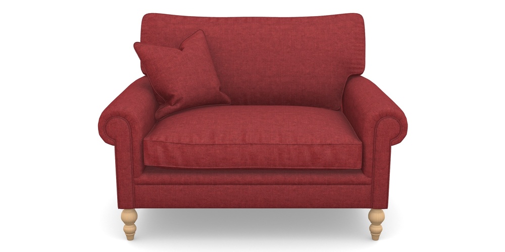 Product photograph of Aldingbourne Snuggler In Easy Clean Plain - Claret from Sofas and Stuff Limited