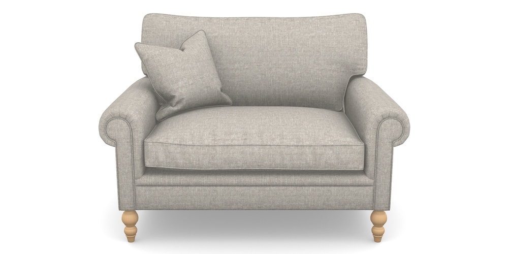 Product photograph of Aldingbourne Snuggler In Easy Clean Plain - Dove from Sofas and Stuff Limited